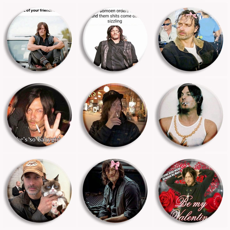 Vintage Collectible Show - Rétro Daryl Dixon bouton souple broche