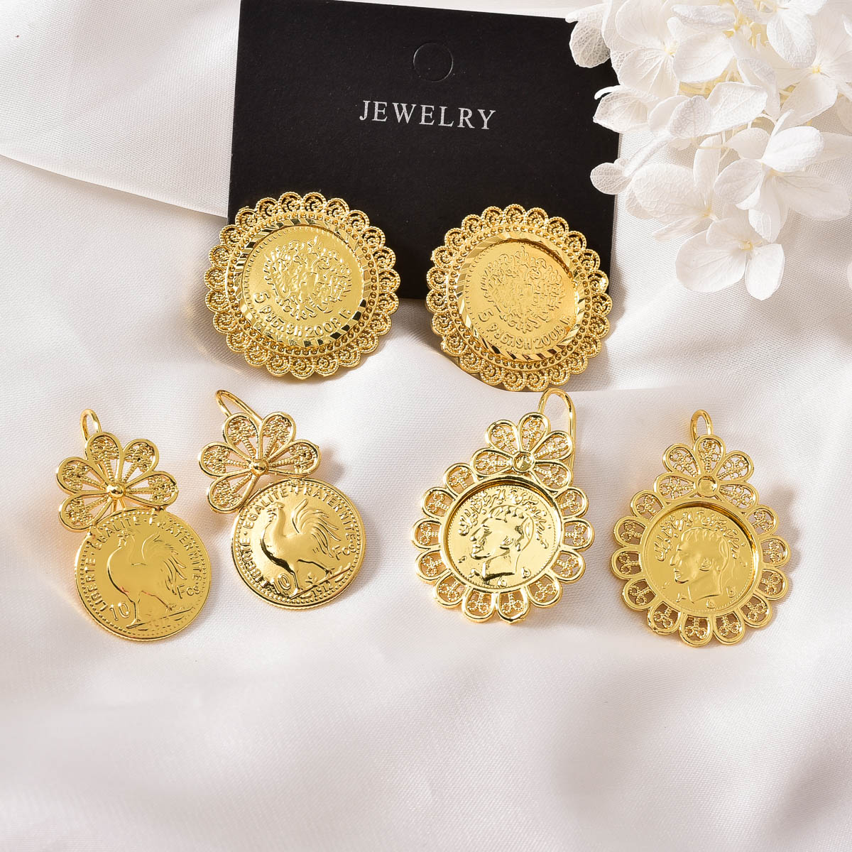 Boucles d'oreilles pendantes p - Vintage Collectible Coins avis et prix