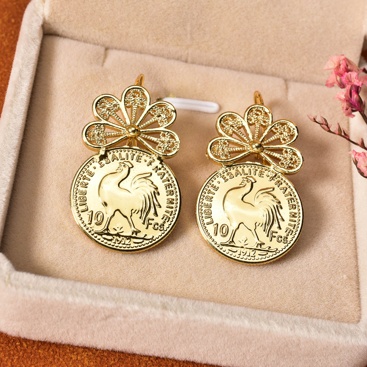 Boucles d'oreilles pendantes p - Vintage Collectible Coins avis et prix