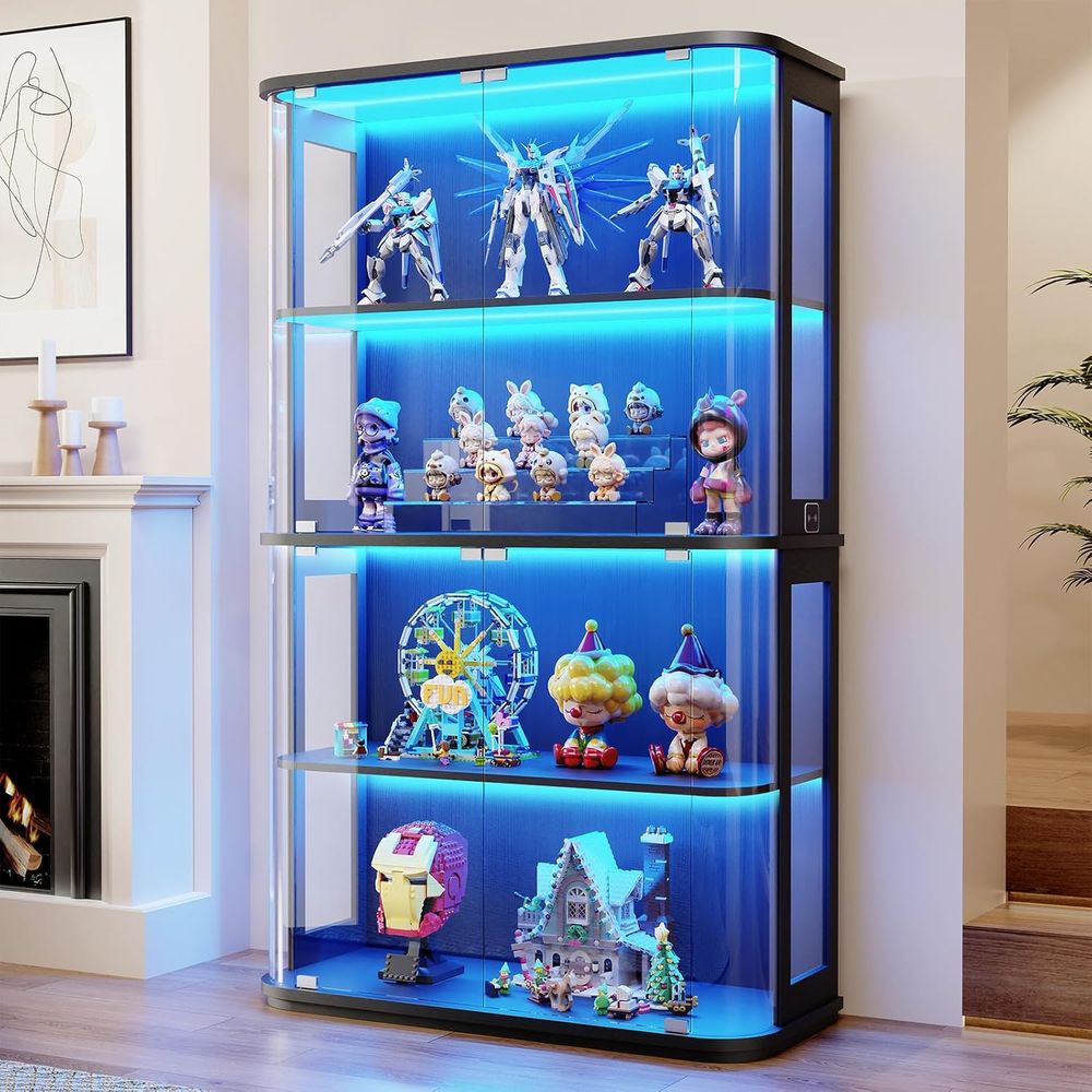 Grande vitrine arrondie avec p - Collectible & Vintage Dolls For Wedding avis et prix