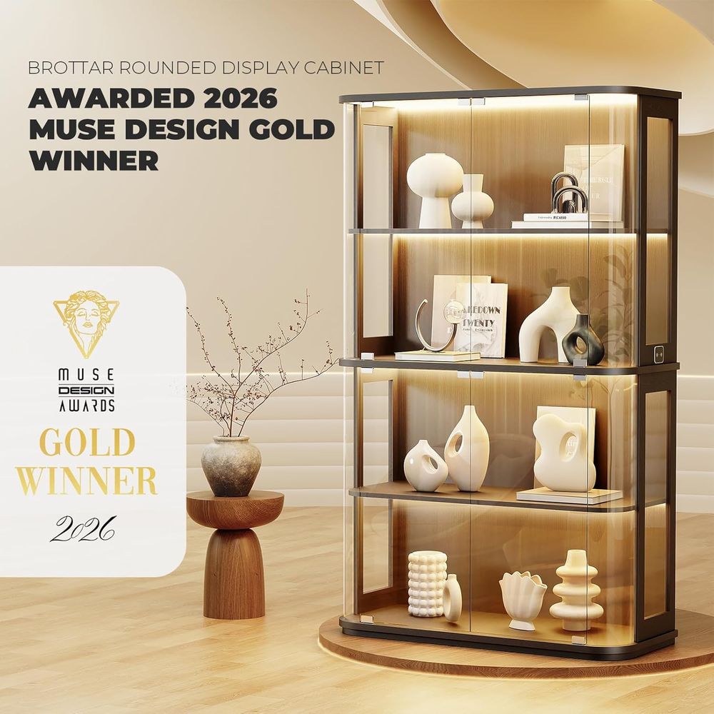 Grande vitrine arrondie avec p - Collectible & Vintage Dolls For Wedding avis et prix