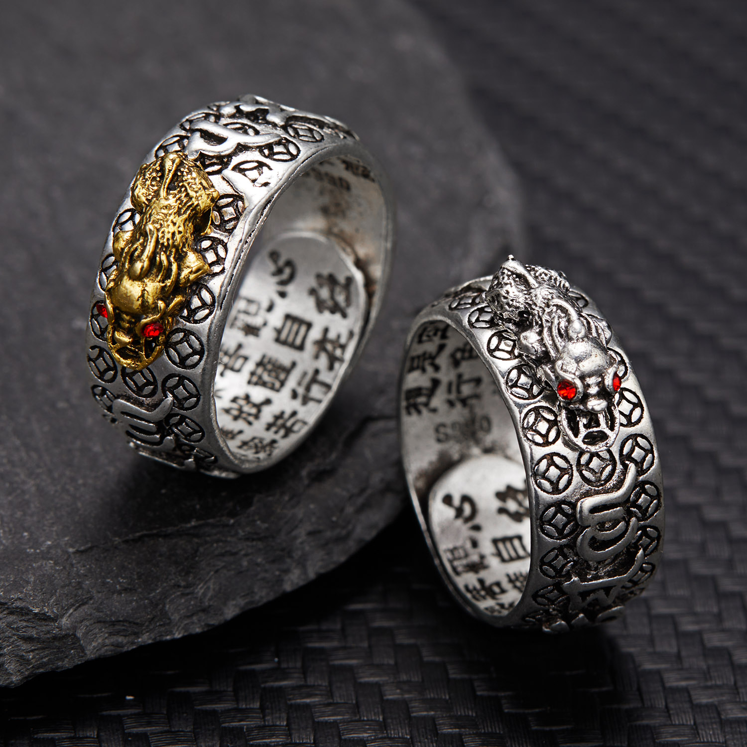 Bague chinoise Feng Shui en la - Vintage Collectible Coins avis et prix