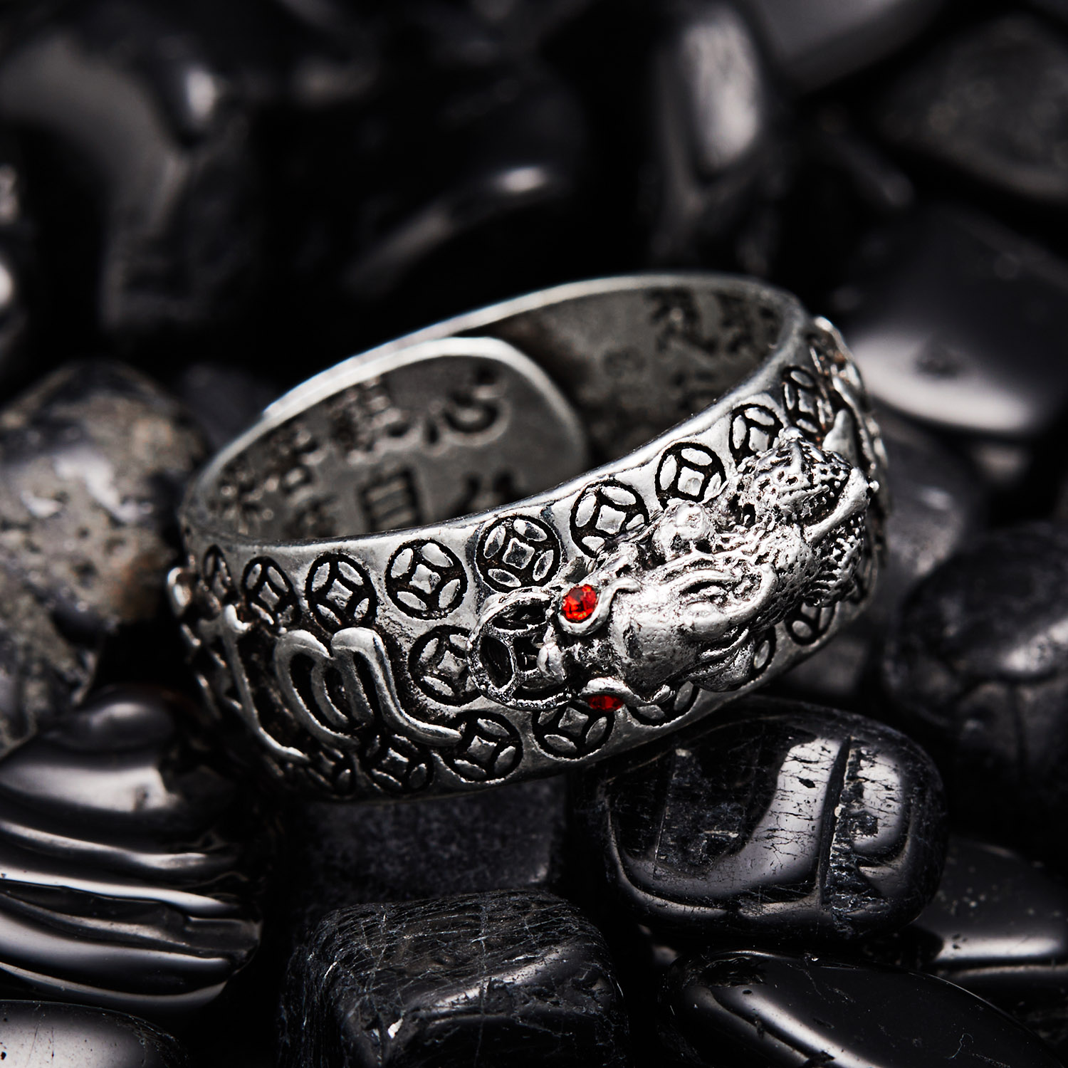 Bague chinoise Feng Shui en la - Vintage Collectible Coins avis et prix